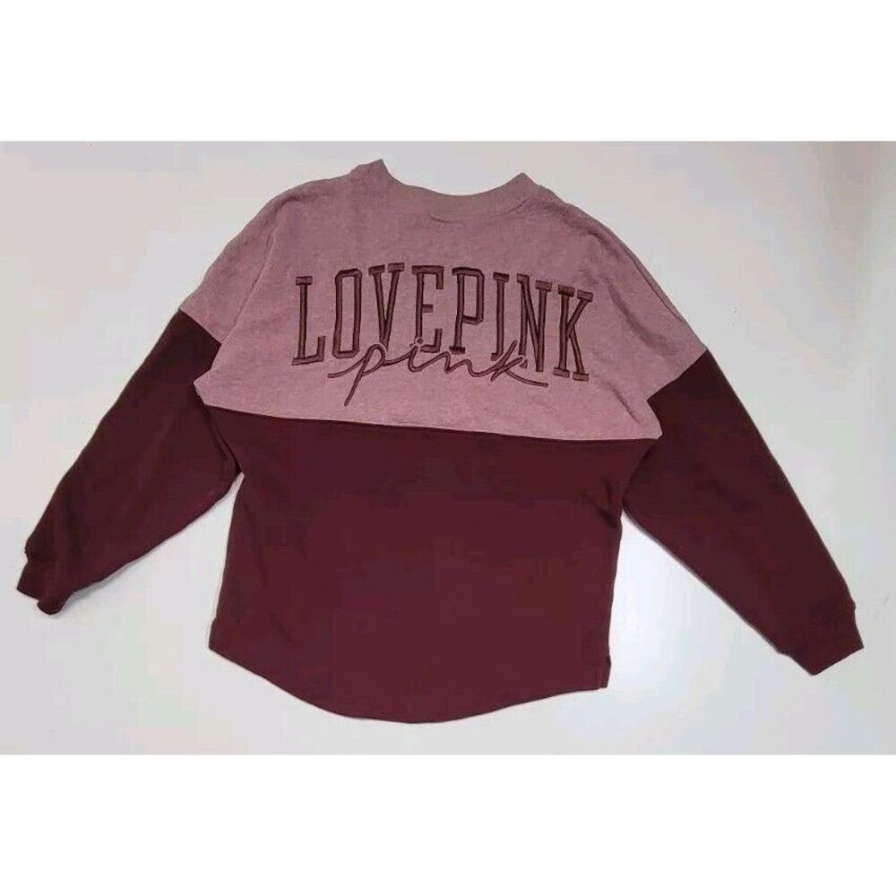 Victoria Secret Love Pink Pullover Crew Neck Sweatshirt Lounge VS Victoria's XS